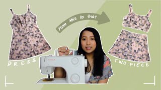 Turning a Dress into a Two Piece Set  Seams Legit EP1 [upl. by Eecyaj864]