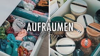 10 TIPPS zum AUFRÄUMEN amp AUSMISTEN  Motivation amp Hacks  SNUKIEFUL [upl. by Noxas]