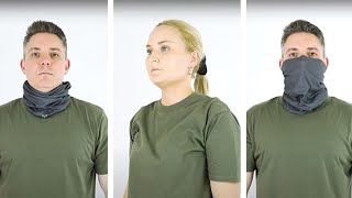 12 Different Ways to Wear a Neck Gaiter [upl. by Nahtaoj]