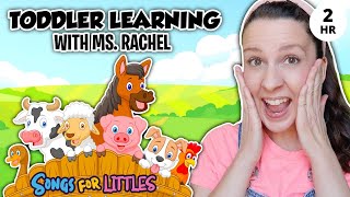 Blippi and Ms Rachel Fire Truck Song and Wheels on the Bus  Nursery Rhymes and Kids Songs [upl. by Pega599]