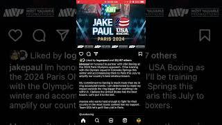 Jake Paul TEAMS UP WITH TEAM USA BOXING for Paris 2024 OLYMPICS jakepaul olympics2024 boxingnews [upl. by Blaise]