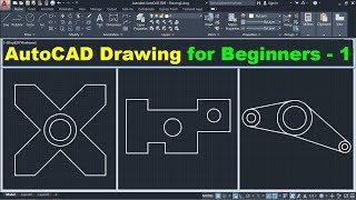 AutoCAD Drawing Tutorial for Beginners  1 [upl. by Os]