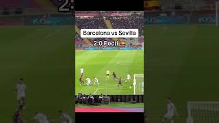 Pedri goal Barcelona vs Sevilla [upl. by Lesko]