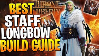 The Highest DPS LONGBOW STAFF BUILD Throne and Liberty Longbow Staff Build PVE [upl. by Yesor]