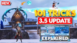 BGMI NEW UPDATE 35  FULL GUIDE amp TOP 101 TRICKS  NATURAL YT [upl. by Ecineg]