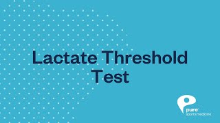 Lactate Threshold Test [upl. by Amihsat315]