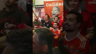 Benfica amp Liverpool fans sing ALLEZ ALLEZ ALLEZ together [upl. by Ahseikram]