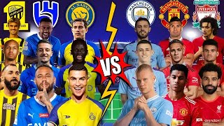 Al Hilal Al Ittihad Al Nassr 🆚 Manchester City Real Madrid Barcelona Liverpool 😱 [upl. by Aggri306]