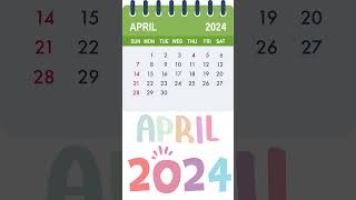 april calendar 2024 printable 📅 Calendar 365 📅 [upl. by Luo]