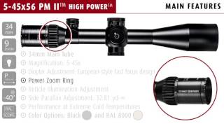 Schmidt Bender PM II 545x56 High Power Product Overview [upl. by Rriocard346]