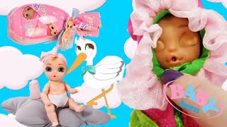 Baby Born Surprise  Unwrap and Reveal Baby Doll  Water Reveals Eyes and Color Change Diapers [upl. by Mitman225]