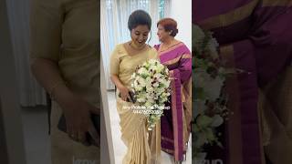 Bride wearing mother’s wedding jewellery youtubeshorts shortsvideo shorts shortvideo saree [upl. by Lauretta]