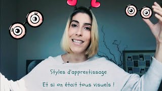 Styles dapprentissage  et si on était TOUS visuels [upl. by Ellered36]