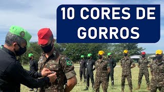 10 Cores de Gorros com Pala do Exército Brasileiro [upl. by Vladimar]