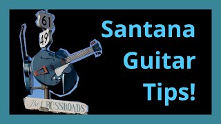 Tips to getting the Carlos Santana sound guitar lesson [upl. by Stacy]