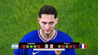 Argentina vs France  Full Match and Penalty  FIFA World Cup  eFootball 2025 [upl. by Clio]