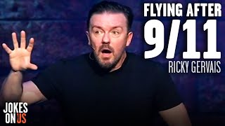 Ricky Gervais Flying After 911  Science  Jokes On Us [upl. by Hayott]