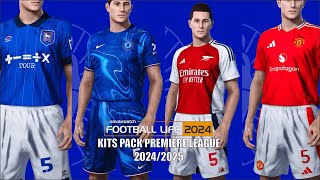 KITS PACK PREMIERE LEAGUE 20242025  PES 2021 amp FOOTBALL LIFE 2024 [upl. by Llenram446]