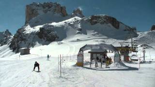 Skiing at Cervinia  Valtournenche Sun Over Matterhorn [upl. by Ahsikrats]