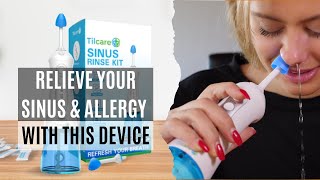 Sinus Rinse Kit by Tilcare  Perfect Nasal Rinse Machine for Sinus amp Allergy Relief [upl. by Inaffit]