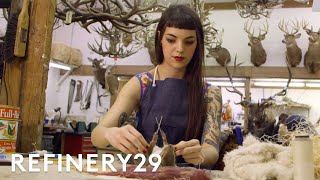 Im 29 amp I Taxidermy Animals For A Living  Refinery29 [upl. by Alyakam]