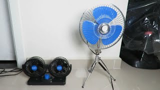 Qual é o melhor Ventilador Automotivo 12v 20cm ou Ventilador Duplo 12v para carro caminhão Trailer [upl. by Moffit]