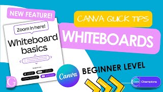 Canva Quick Tips  Whiteboards New Feature [upl. by Brout]