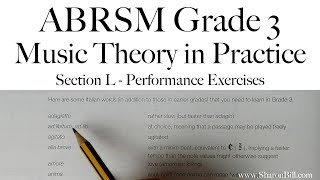 ABRSM Grade 3 Music Theory Section L Performance Exercises with Sharon Bill [upl. by Vladi534]