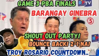 Ginebra  Game 3 PBA Finals  Shout out Party [upl. by Blandina]