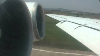 IL62M Air Koryo take off Pyongyang  Shenyang [upl. by Nedrob284]