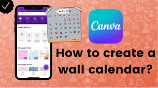 How to create a wall calendar on Canva [upl. by Decato]