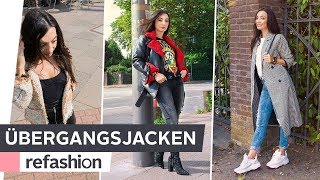 HOW TO STYLE 3 trendige Looks mit Übergangsjacken  refashion  OTTO [upl. by Constanta986]