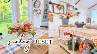 SUNDAY RESET  COZY FALL RAINY DAY CLEAN WITH ME  CHARLOTTE GROVE FARMHOUSE [upl. by Lorne]