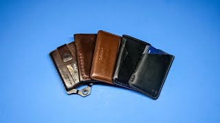 Top 5 Best Mens Leather Card Wallets Part 4 [upl. by Anomahs]