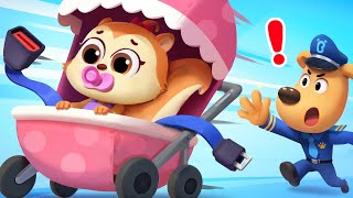 Police Rescue A Baby  Safety Tips  Police Cartoon  Kids Cartoon  Sheriff Labrador [upl. by Leahcimnhoj]