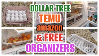 15DOLLAR TREE TEMU AMAZON amp FREE REFRIGERATOR AND FREEZER ORGANIZATION IDEAS AND HACKS [upl. by Nylicaj]