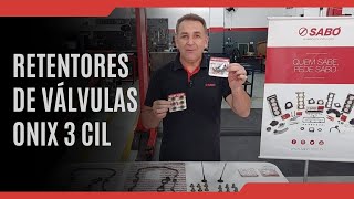 Retentores de válvulas Onix 3 cil  Lançamento Sabó  Retenes de válvulas Onix 3 cil [upl. by Hardner]