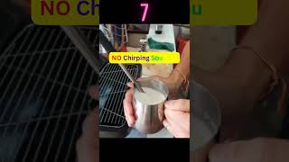 How To Steam Milk for Coffee Latte Art☕coffee short shorts latte art milk howto [upl. by Nysa]