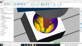 PowerMill 2019 Tutorial 3 Rough 5 Axis Mill [upl. by Asus]