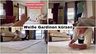 Nun sind die weißen Gardinen an der Reihe… Auswandern Türkei Alltag Vlog 9 Februar 2024 [upl. by Falda]