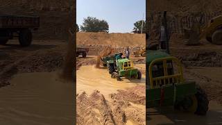 John Deere tractor working in mud shorts [upl. by Atterehs]