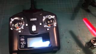 V929 quadcopter by WL Toys mini review and flight demo indoors [upl. by Nawuj]