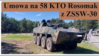 Umowa na 58 KTO Rosomak z ZSSW30 [upl. by Asta]