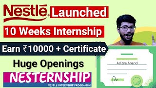 Nestle paid online internships for college students Explore the Best Internship Programs in 2023 [upl. by Ajidahk963]