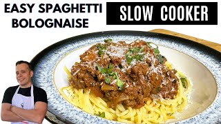 Slow Cooker  Crock Pot Spaghetti Bolognese Recipe  Easy And BudgetFriendly [upl. by Nimra]