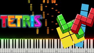 TETRIS THEME  Piano Tutorial [upl. by Simara646]