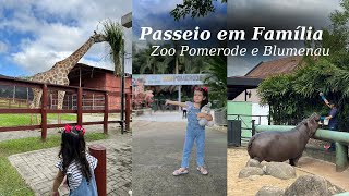 Vlog 🦒 PASSEIO NO ZOO POMERODE e Blumenau ❤️🥰 [upl. by Cathie663]