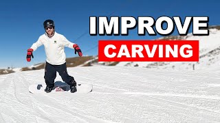 Instantly Improve Your Snowboard Carving Turns [upl. by Dulla]