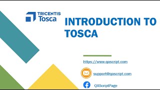 Tosca Tutorial  Lesson 1  Introduction To Tosca  What is Tosca  Codeless Automation Tool [upl. by Tasiana]