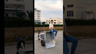 Electric tricycle Self unloading trucks  one machine for multiple uses saves time effort amp manpwr [upl. by Harimas]